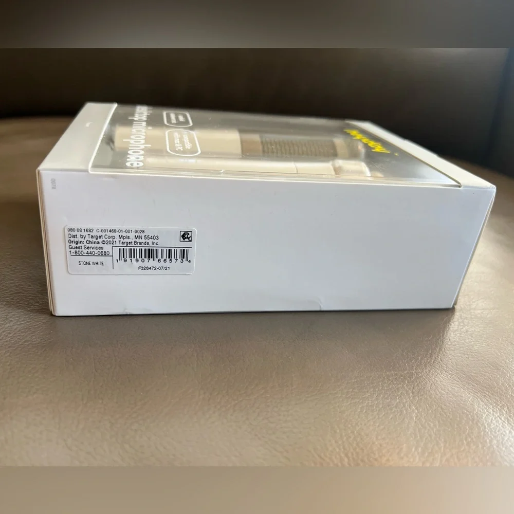 Desktop Microphone - heyday™ Stone White: USB-C Condenser for PC